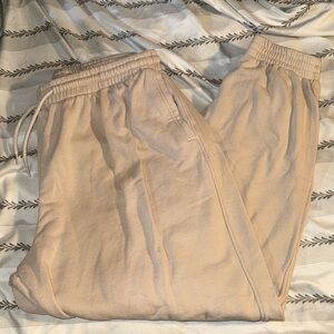 Tan comfy sweatpants